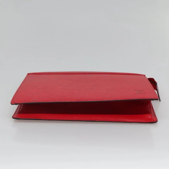 LOUIS VUITTON Epi Trousse Crete Clutch Bag Red - Picture 8 of 15